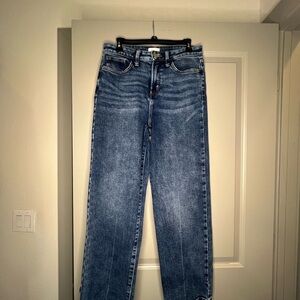 LC Lauren Conrad Women's Straight Leg Blue Jeans